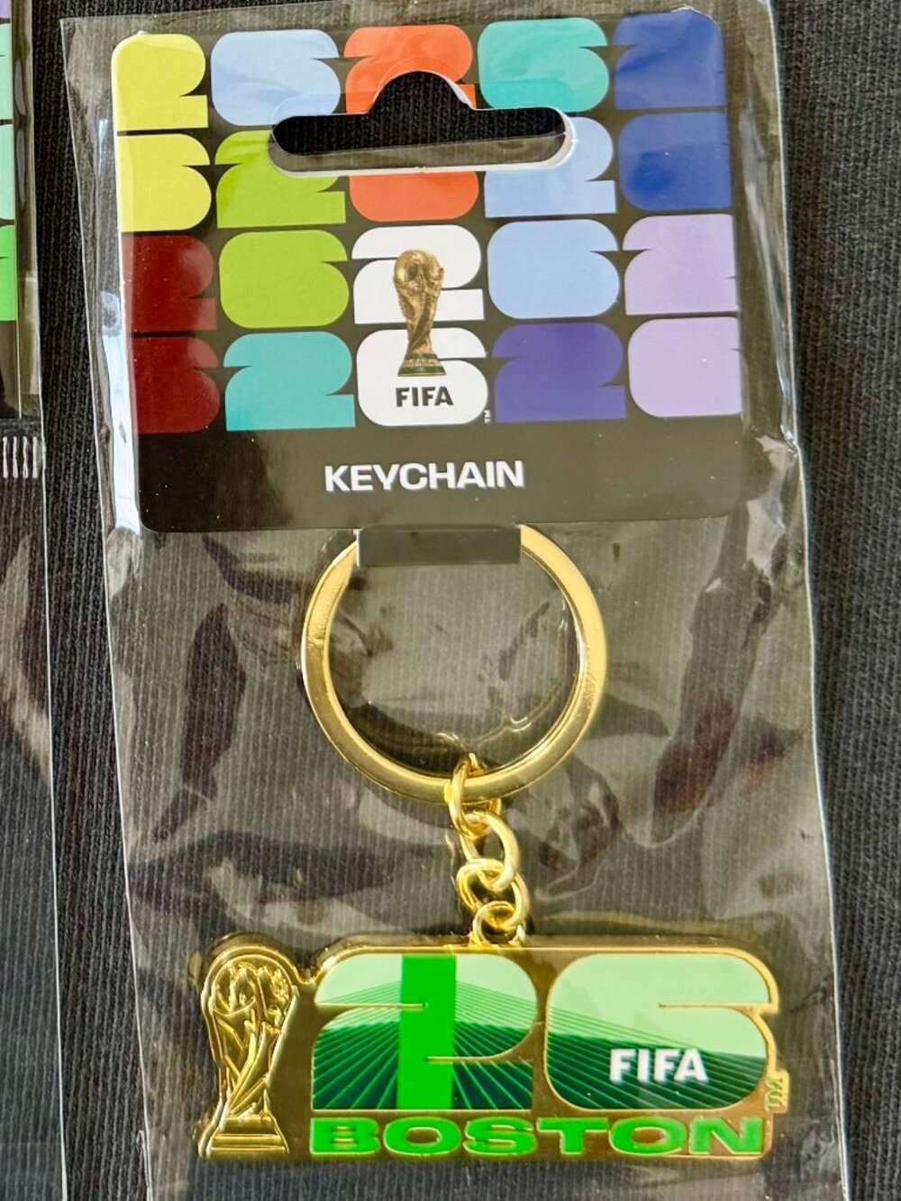 2026 FIFA WORLD CUP Boston Host City Metal Keychain FOOTBALL Soccer